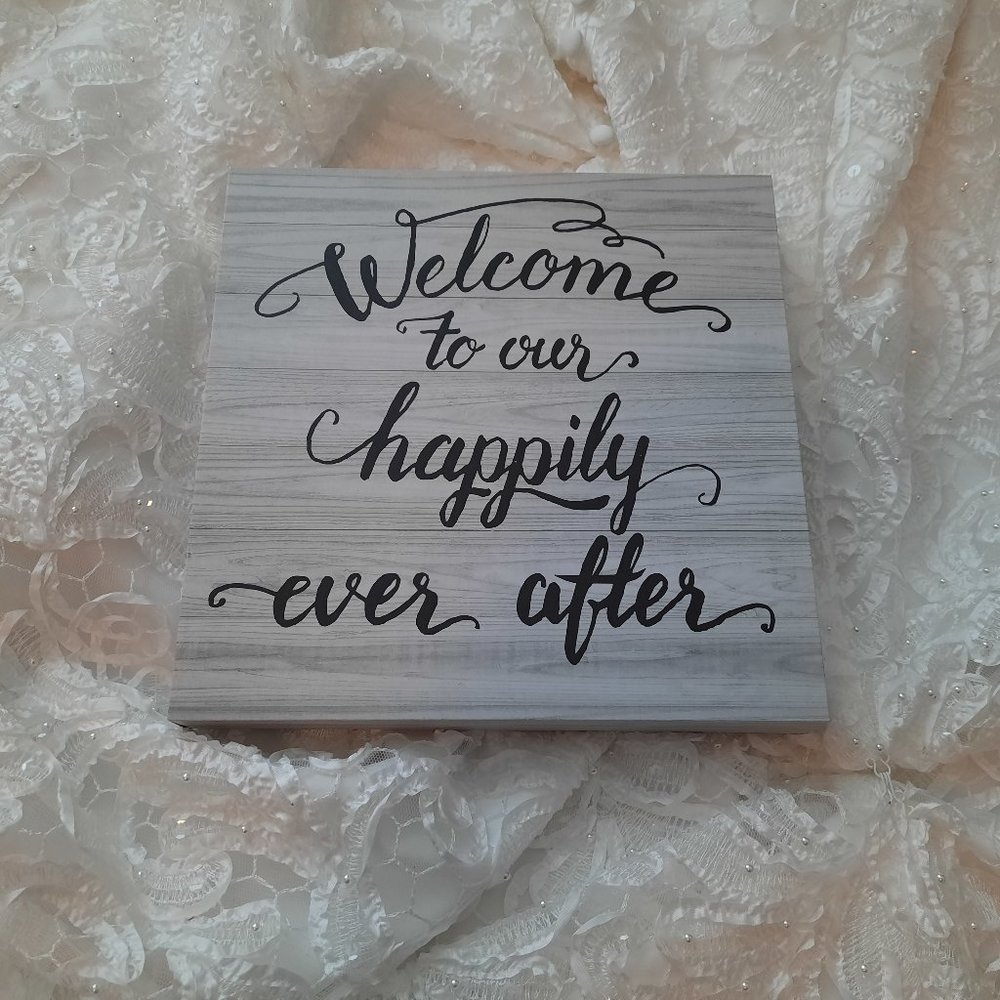 wedding sign
